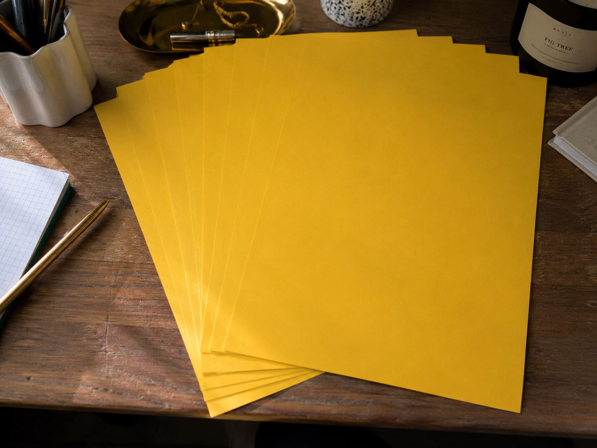 Cheerful Yellow Craft & Printer Paper (120gsm)