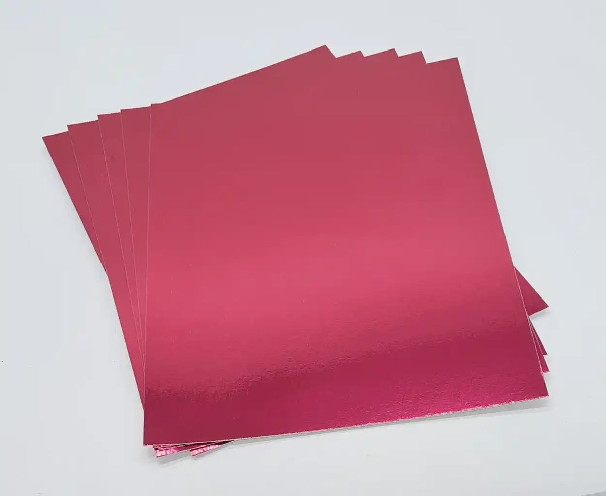 Deep Pink Metallic Card 1-sided (245gsm)