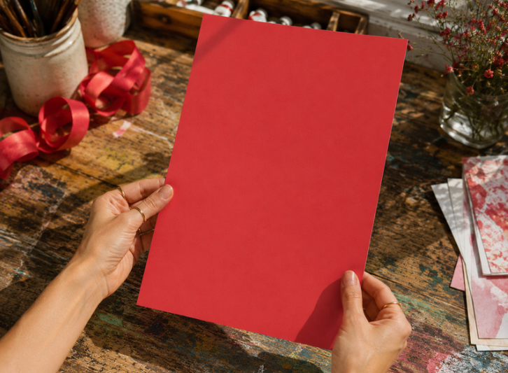 Charismatic Red Craft & Printer Paper (120gsm)
