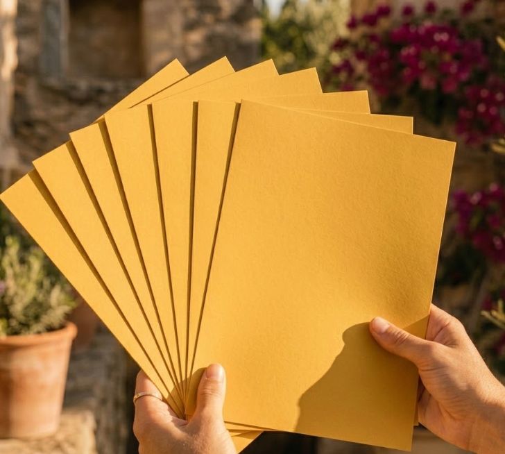 Glowing Yellow Craft & Printer Paper (120gsm)