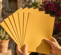 Glowing Yellow Craft & Light Card (160gsm)