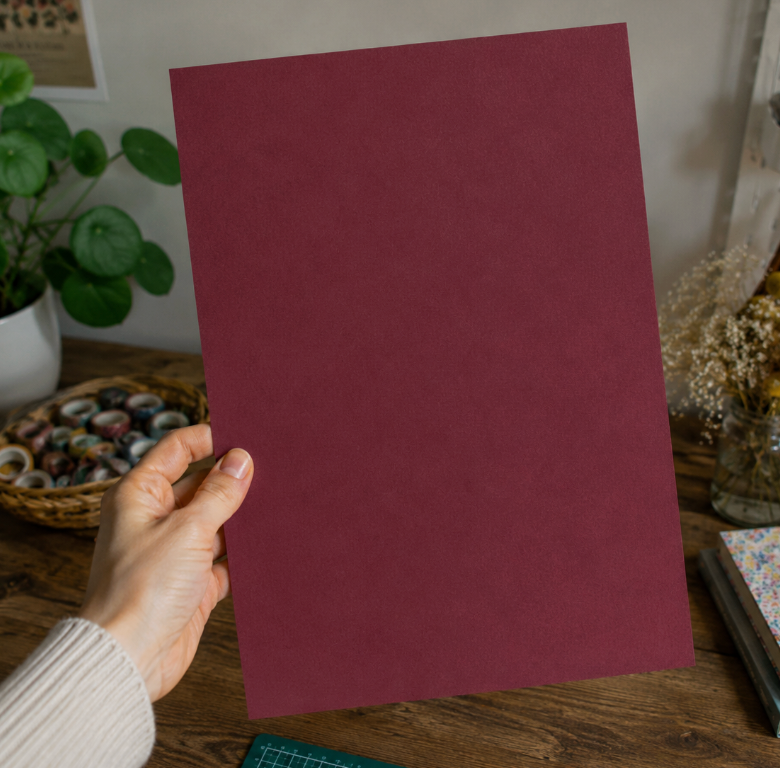 Noble Red Craft & Light Card (160gsm)
