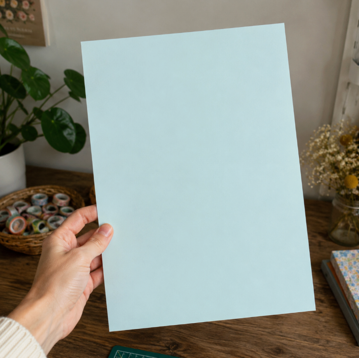 Calming Blue Craft & Light Card (160gsm)